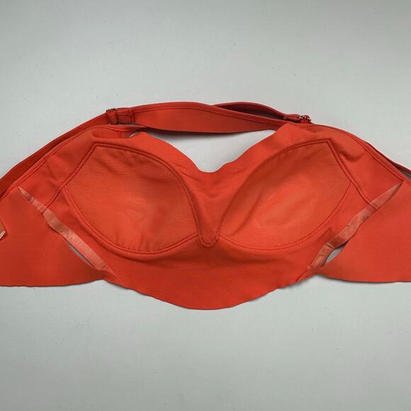 Free People Movement Bra Women Small Orange Adjustable Strap Lined Padded Active - Picture 3 of 9